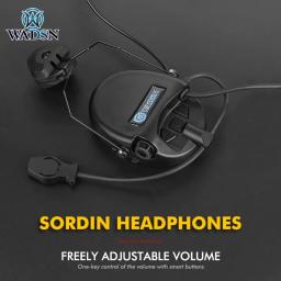 SORDIN Headset WADSN Tactical Capacete Fone De Ouvido Com Microfone Suporte Rápido Adaptativo Cancelamento De Ruído Caça Tiro Headphone - Image 2
