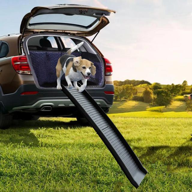 Rampa Dobrável Resistente para Pets - Rampas Longas para Cães e Escadas para Gatos em Ambientes Internos