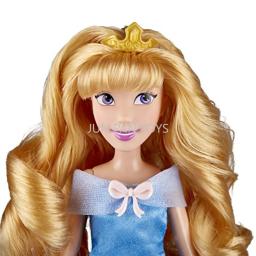 Disney princesa aurora estilos de aniversário moda boneca revelar cinderela belle chá festa estilos brinquedo figura ação presente aniversário do miúdo - Image 3