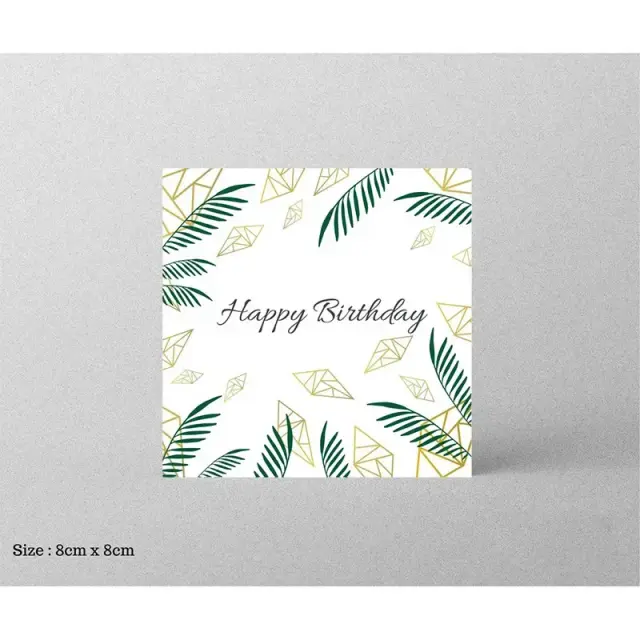 Cartão de Agradecimento Feliz Aniversário em Estilo Cartoon Rosa - Embalagem e Decoração para Pequenas Empresas, 30 Unidades, 8x8cm