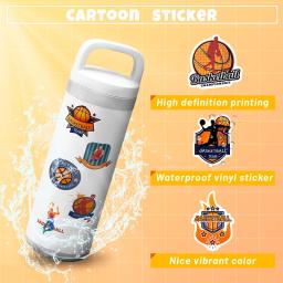 Desenhos animados Basquete Adesivo, Trendy Cool, Esporte motivacional, Slam Dunk, 50pcs - Image 4
