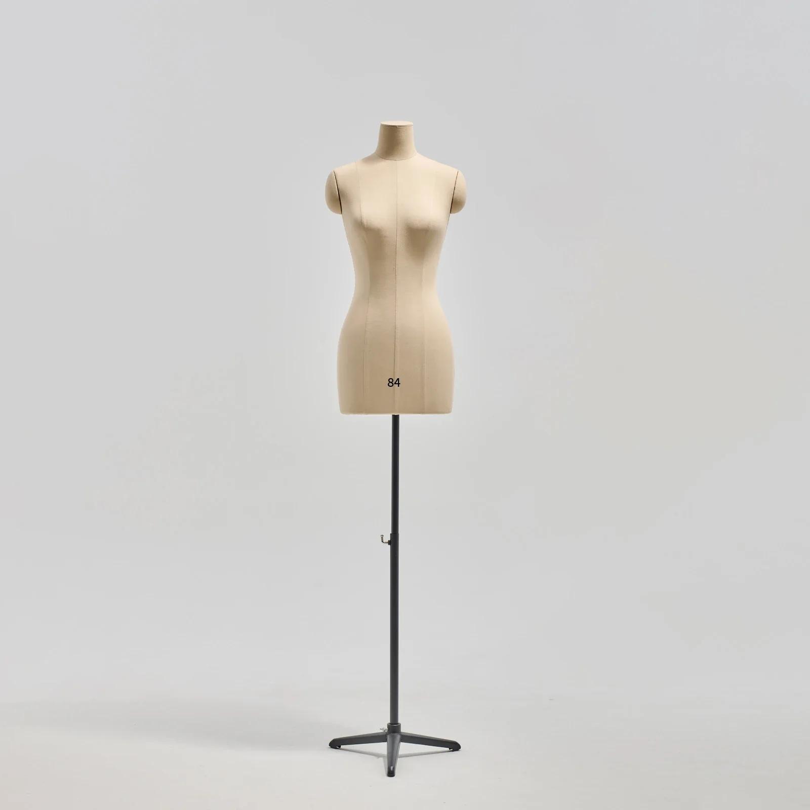 Manequim de costura profissional para alfaiate, modelo feminino, base de metal, busto vestido formulário stand, roupas pin, design - Image 1