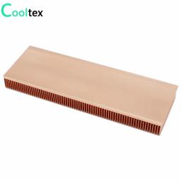 Cooltex 150x50x15mm dissipador de calor de cobre puro skiving fin dissipador de calor radiador para chip eletrônico led cooler - Image 5