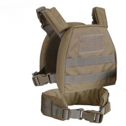 Coletes táticos à prova de balas para crianças Uniformes militares Armadura de combate Airsoft com cinto de patrulha, colete de camuflagem - Image 4