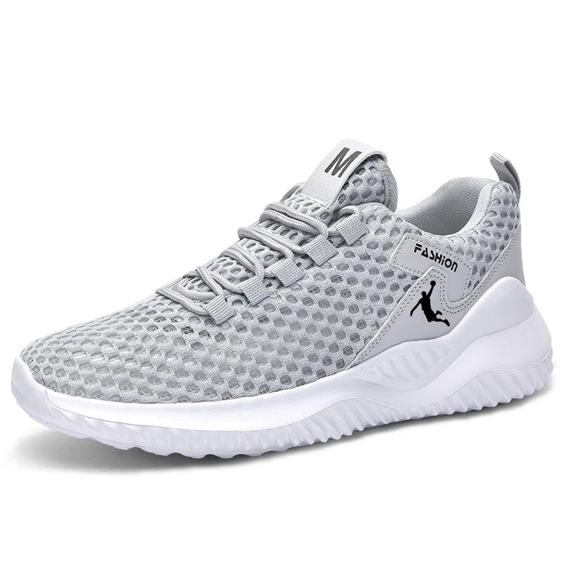 Sapatos de verão dos homens respirável leve tênis para masculino mais esporte caminhada tênis antiderrapante almofada tênis - Image 1