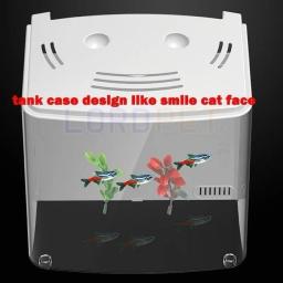 Sunsun-Mini Aquário com Filtro De Água, Bomba De Ar Silenciosa, LED Ecologia, USB portátil, Nano Desktop Aquarium, Betta Fish, Goldfish, 5L - Image 5