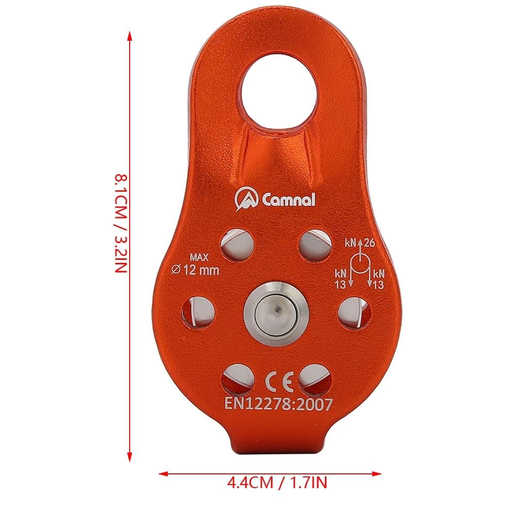 Único Swivel Corda Polia Bloco, 26KN, liga de alumínio, Heavy Duty, 12mm Corda Escalada - Image 1