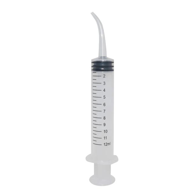 Seringa de Cotovelo para Alimentação de Pássaros - 3 Peças de 12ml para Medicamentos e Amamentação sem Agulha