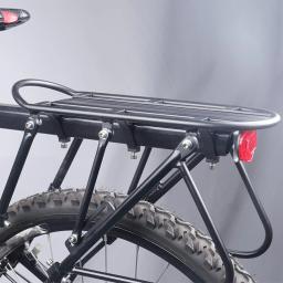 Universal Bike Bagagem Carrier, traseira Bike Rack, fácil de instalar, ajustável, rack de carga para Road Bike, 132-242 lbs Capacidade - Image 2