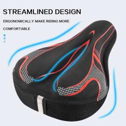 Tampa do assento da bicicleta 3d para homens e mulheres, acessórios de ciclismo, feitos de carbono, para estrada e mountain bike - Image 5