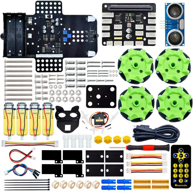 Keyestudio Micro:bit 4WD Mecanum Robot Car V2.0 Python Programming Kit