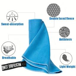 De secagem rápida esportes toalha 73x149cm, azul, cinza, verde, laranja, natação, ginásio, fitness, camping, corrida, praia, lavável - Image 5