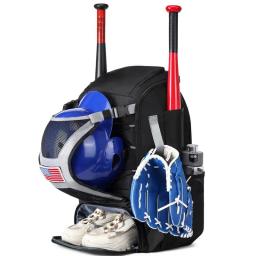 Grande capacidade saco de beisebol softball segurar capacete 2 t bola morcegos luva de rebatidas engrenagem treino ao ar livre saco de acampamento esporte organizador - Image 1
