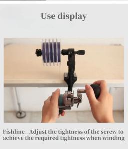 Linha De Pesca Ajustável Winder, portátil Braçadeira De Mesa, máquina De Carretel, fio De Enrolamento Reclaimer Equipamento, linha Spooler - Image 6