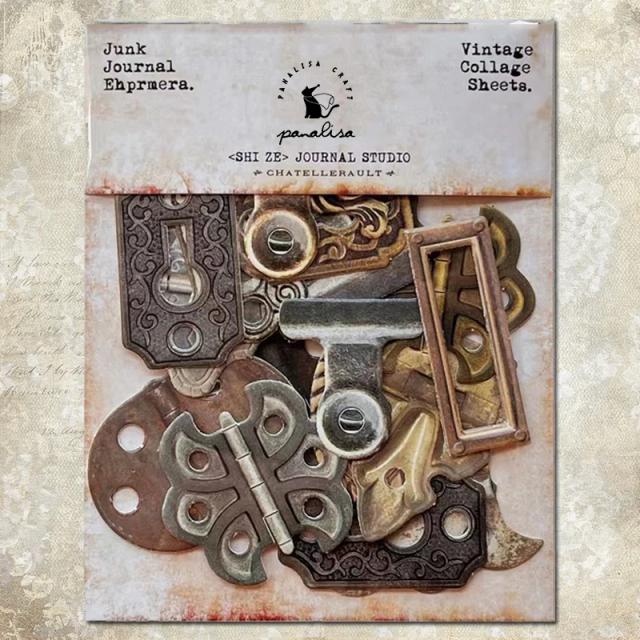 Kit de 19 Peças de Papel Cardstock Vintage para Scrapbooking e Projetos de Journaling