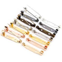 50pcs 15/20/25/30/35/40mm Comprimento Alfinetes De Segurança Broche Configurações Em Branco buquê De Casamento Broche de Base para A Tomada de DIY Apreciação 7 Cores - Image 2