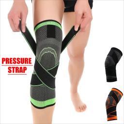 Pressurizado Elastic Sports Knee Pad, Suporte Fitness Gear, basquetebol, voleibol, ténis, ciclismo Protector, 1Pc - Image 1