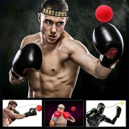 Cabeça-Mounted PU Boxe Punch Ball, bola de velocidade, mão Eye Reaction, ginásio Sandbag, Muay Thai, Equipamentos de Fitness, MMA Sanda Formação - Image 3