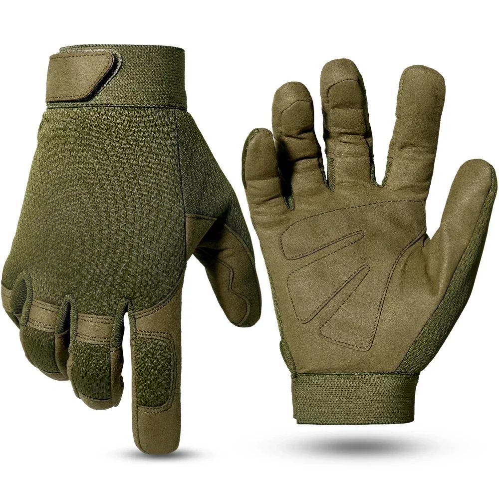 Luvas táticas airsoft combate paintball tiro caça condução equipamento de trabalho camo luvas de dedo cheio - Image 1
