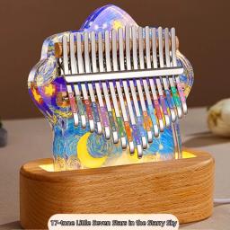 17 tons kalimba piano polegar, piano de cristal transparente, instrumento musical, presente do feriado - Image 3