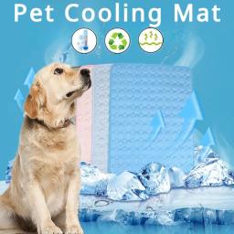 Tapete de resfriamento lavável para pet, cobertor de verão, sofá, almofada de gelo, cama, sofá, gato, pequeno, médio, grande, acessórios - Image 1
