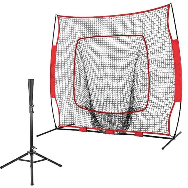 Rede de Treinamento de Baseball e Softball com Kit de Tee, Batting Portátil e Barreiras de Recuperação Durável