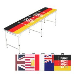 Mesa personalizada dobrável portátil bagageira Beer Pong, dobrável, resistente, 8 pés - Image 2