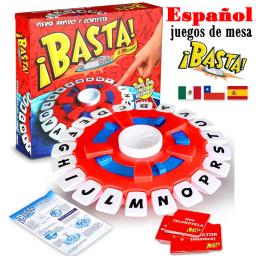 Espanhol basta jogo rápido-paced família reunião carta brinquedos para adultos crianças letras aprendizagem lengua espanhol juegos de mesas - Image 1