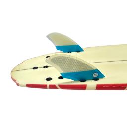 UPSURF-FCS Twin Keel Fins, 2 Fins, Double Tabs Base, Prancha de Surf, Honeycomb Fiber, Twin Fins for Fish Boards - Image 2