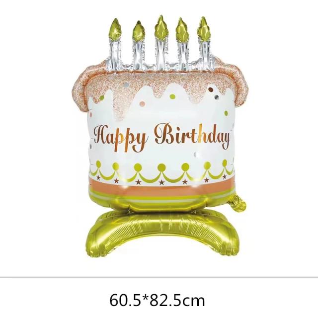 Balão Pé de Bolo de Aniversário para Festas e Chá de Bebê