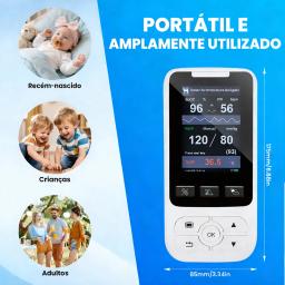 Monitor portátil de sinais vitais, monitor multiparâmetro clínico hospitalar, taxa de pacientes, spo2 pr nibp temp, equipamento de enfermagem humana - Image 4