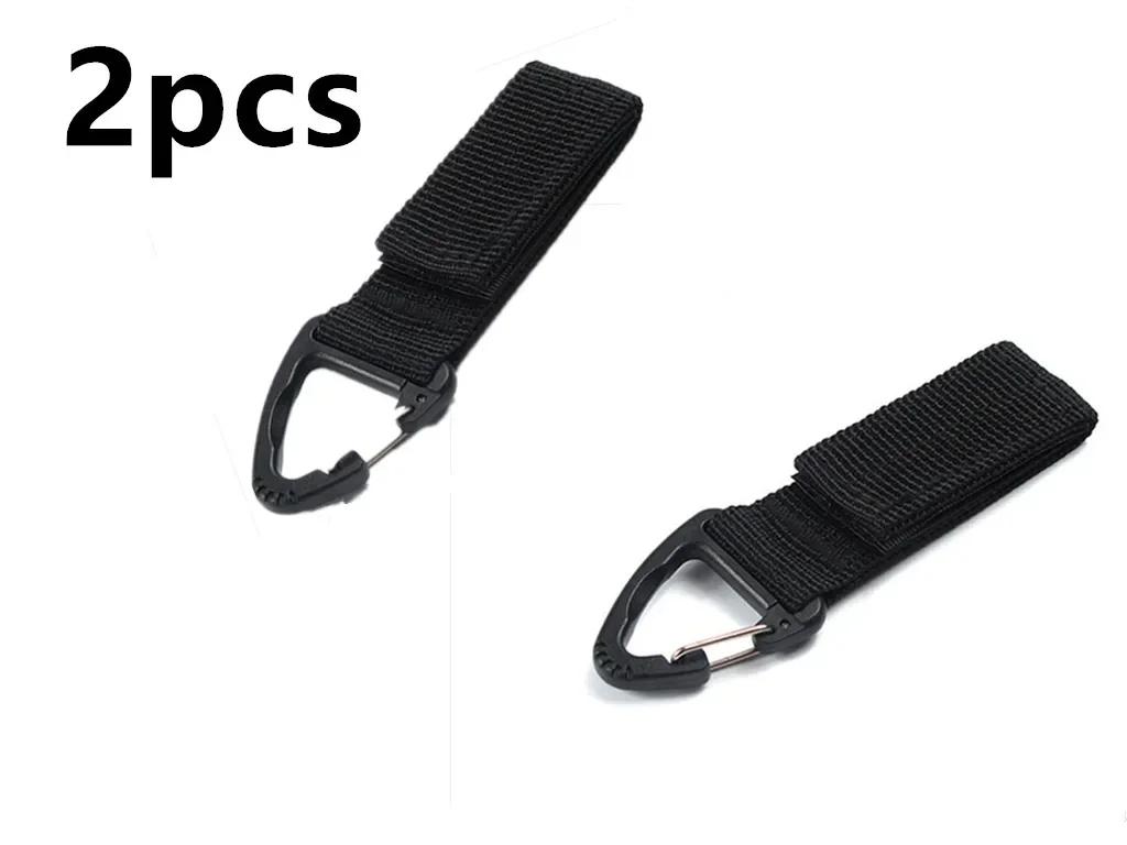 Luvas de Nylon Multi-purpose com Gancho, Luvas Táticas ao Ar Livre, Corda de Escalada, Anti-lost, Camping, Hanging Buck, Safety Clip, Trabalho, 2 pcs - Image 1