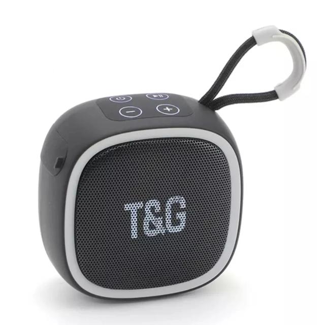 Mini Alto-falante Bluetooth Portátil TG659 TWS HiFi Estéreo para Exterior com Rádio e Cartão TF