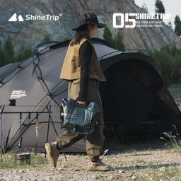 ShineTrip 8L Saco de água para acampamento Recipiente de água portátil multiuso sem vazamento Bolsa dobrável com torneira Ferramentas ao ar livre - Image 2