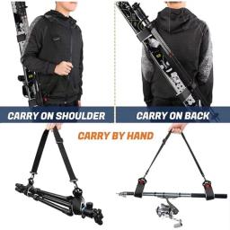Pólo de esqui transportadora cinta cinto de fixação durável snowboard alça de ombro para skate inverno esportes ao ar livre esquis acessórios - Image 5