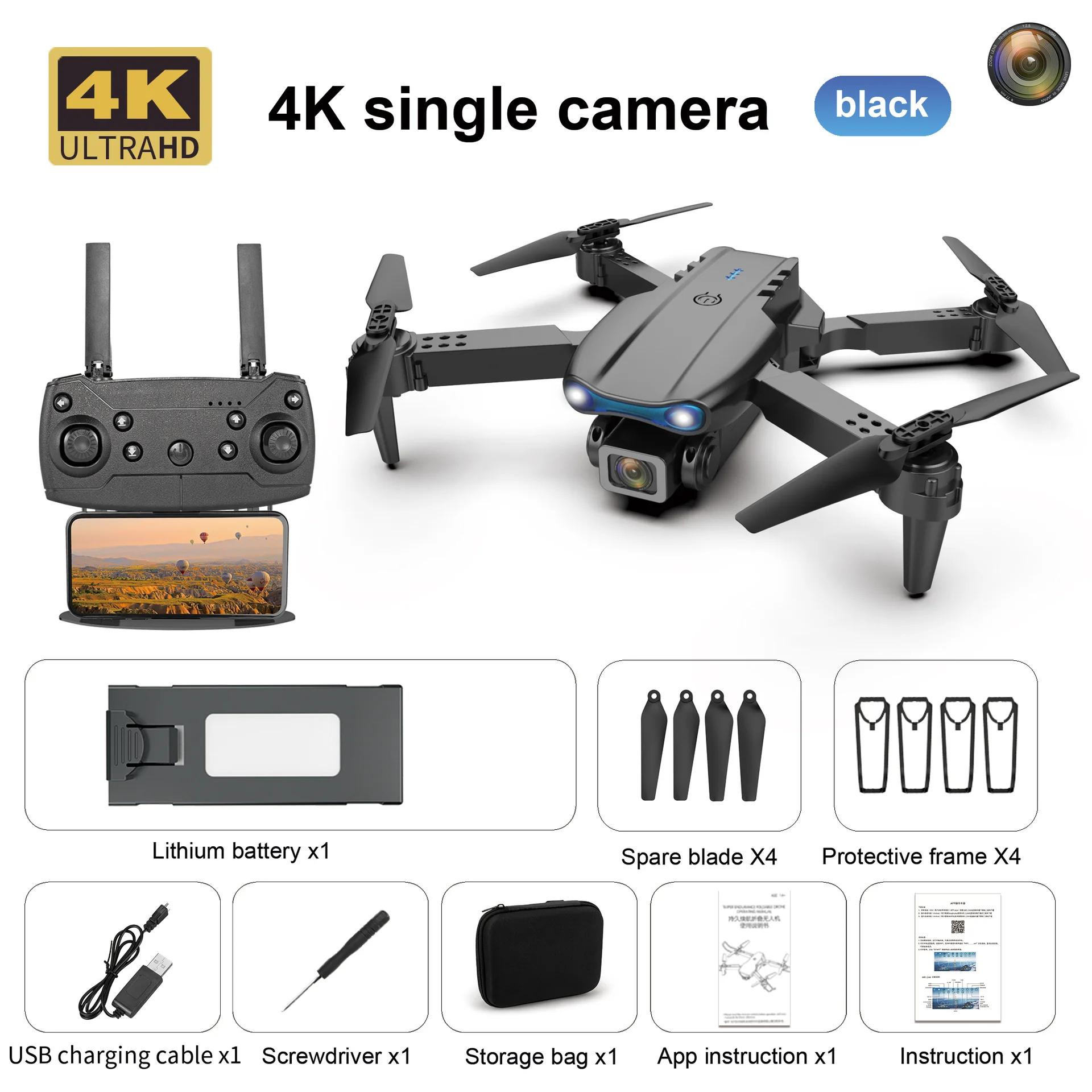 Novo mini drone e99 4k wifi câmera hd fpv dobrável rc fotografia aérea quadcopter brinquedo helicóptero presente do feriado para crianças - Image 1