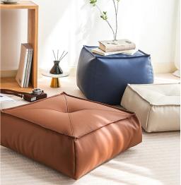Almofada simples da meditação dos esteiras do tatami do assoalho do pufe do estilo do Japão 
 
 Capa de almofada de assento de cadeira de varanda de ioga futon não preenchida sem enchimento - Image 4