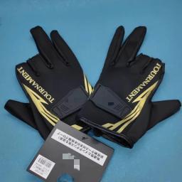 Anti-Slip couro Fly pesca luvas, anti-derrapante, metade do dedo, esportes ao ar livre, camping, caminhadas, ciclismo, 1 par - Image 5
