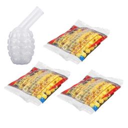 Engraçado tubo de bambu arma macio bola bombas brinquedos para dia das crianças alvo tiro dardo acessórios liga - Image 5