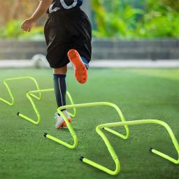 Ajustável Folding Hurdle, Soccer Training Aids, Indoor e Outdoor Ginásio Barreira, Equipamentos Acessórios, Pacote de 6 Velocidade - Image 2