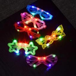 Óculos LED Light Up para crianças e adultos, Neon Glow in the Dark, Artigos para festas, Decoração de aniversário, 10 pcs, 20 pcs, 30 pcs, 40 pcs, 50 pcs - Image 1