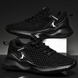 Sapatos de verão dos homens respirável leve tênis para masculino mais esporte caminhada tênis antiderrapante almofada tênis - Image 6