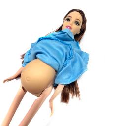 Brinquedo do bebê gravidez boneca conjunto boneca grávida terno boneca tem um bebê na barriga para barbie boneca criança brinquedo educativo - Image 2