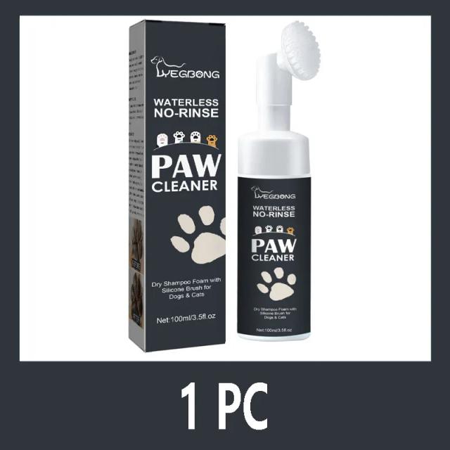 Limpador Natural de Patas para Cães e Gatos com Óleo de Coco e Glicerina, Fórmula Sem Fragrância e Design Tradicional