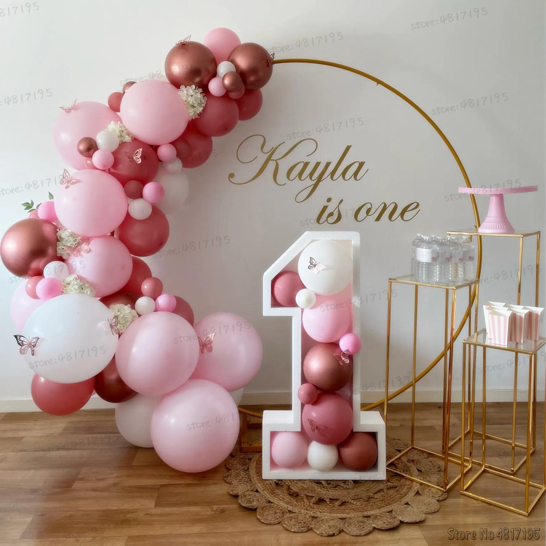 Adesivos de aniversário personalizados para decoração, arte personalizada para casamento, cerimônia, festa, bebê é um, murais de qualquer texto - Image 1