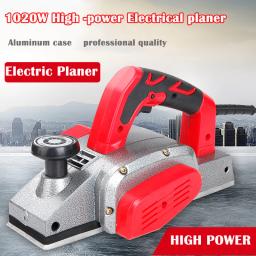 Plaina Elétrica Multifuncional Portátil, Plaina De Madeira, Máquina De Aplainar, Ferramenta De Corte De Madeira Portátil, 1100W, 220V - Image 3