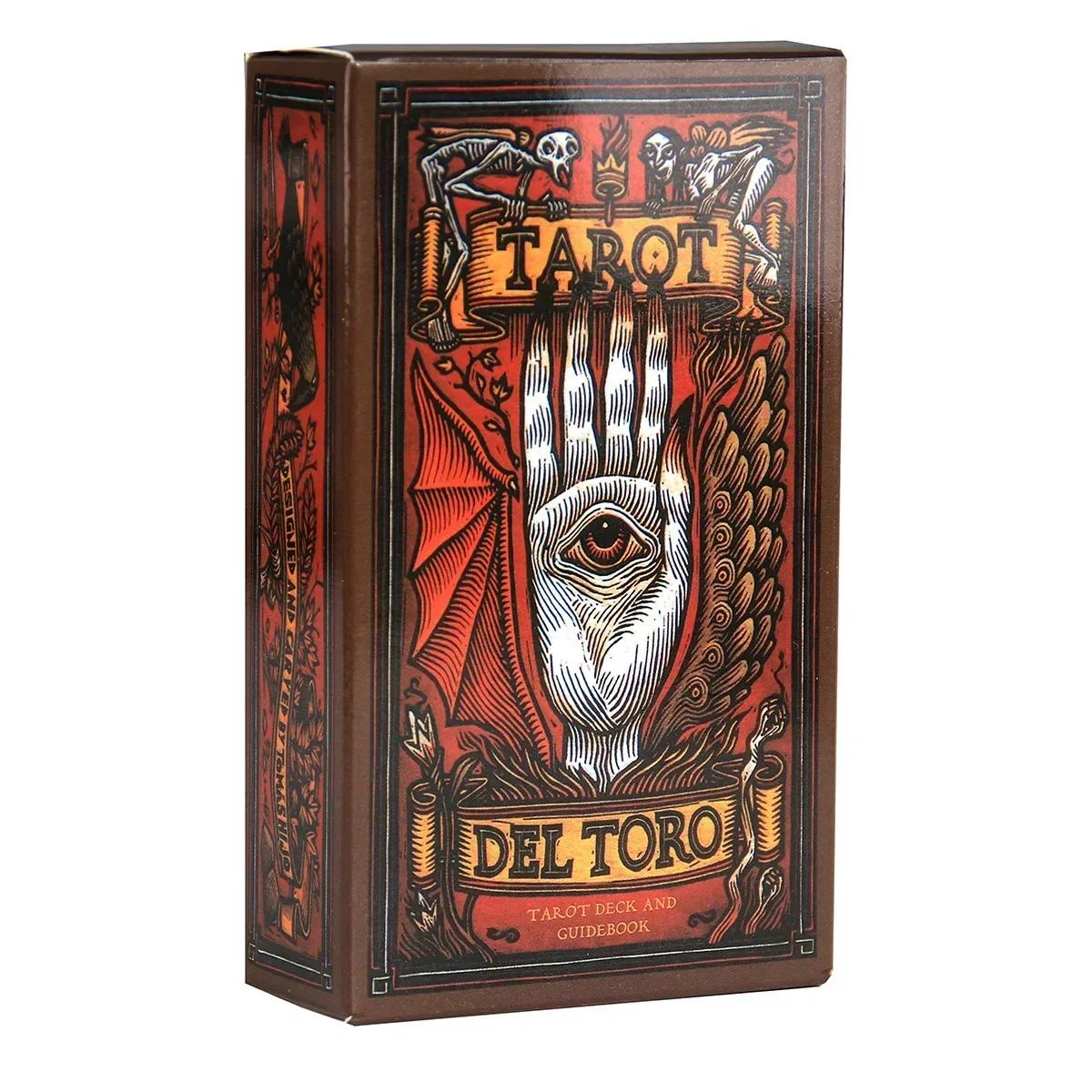 Jogo de cartas de tarô para iniciantes, baralho e tarô conjunto de 78 cartas inspiradas no mundo da guinea toro, livro novidade - Image 1