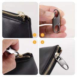 Destacável zíper cabeça chaveiro, ajustável puxar fecho, escalada metal fivela, saco de bagagem, slider, primavera, 2pcs - Image 4
