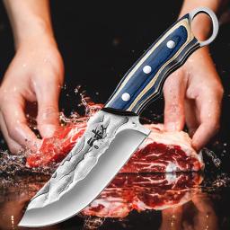 Aço inoxidável mão forjada cozinha desousada faca, Chef profissional fatiando facas, frutas, peixe, açougueiro, cutelo de carne - Image 5