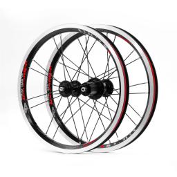 CHOOEE-Rodas de Bicicleta Dobráveis, Acessórios de Bicicleta, Peça de Ciclismo, Freio V, Rodas Dianteiras e Traseiras, 8 velocidades, 9 velocidades, 10 velocidades, 11 velocidades, 16H, 20H, 16 polegadas - Image 2